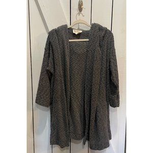 Anthropologie Saturday Sunday gray metallic weave cardigan xs/s